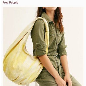 Free People Sunny Yellow Hobo Bag, NWT